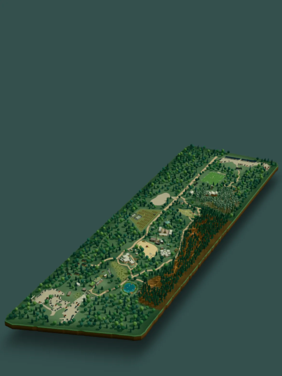 El predio de Portal Bosque en el mapa 3D
